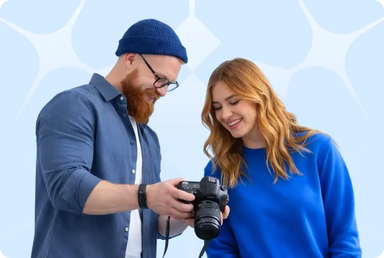 man_and_a_woman_looking_into_a_camera_image